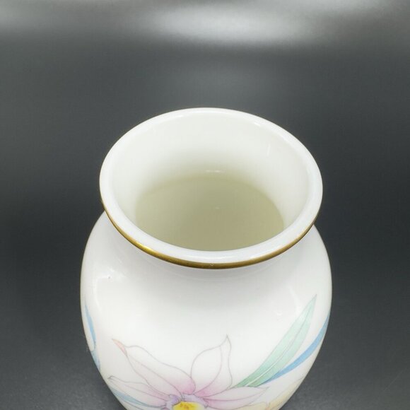 Christopher Stuart Bone China Porcelain Small Bud Vase Floral Pattern Vase VTG - Picture 6 of 12